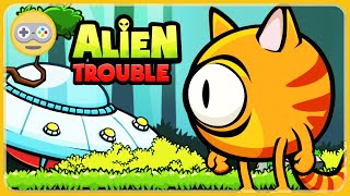 :    .   . Alien trouble - Lost in space.   