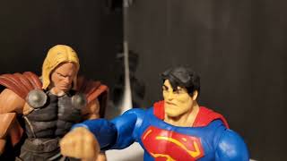 Thor vs Superman stop motion battle