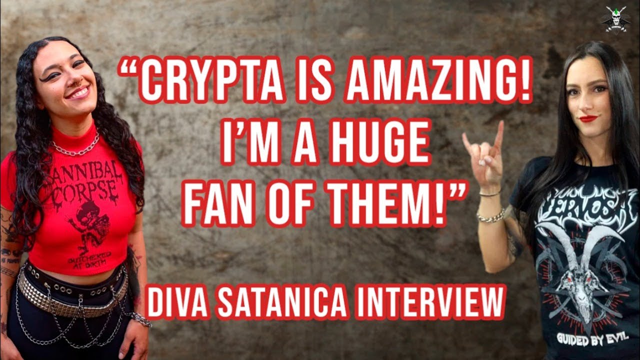 Nervosa: Diva Satanica on sharing stage w. Fernanda Lira and Luana Dametto (Crypta) in Brazil