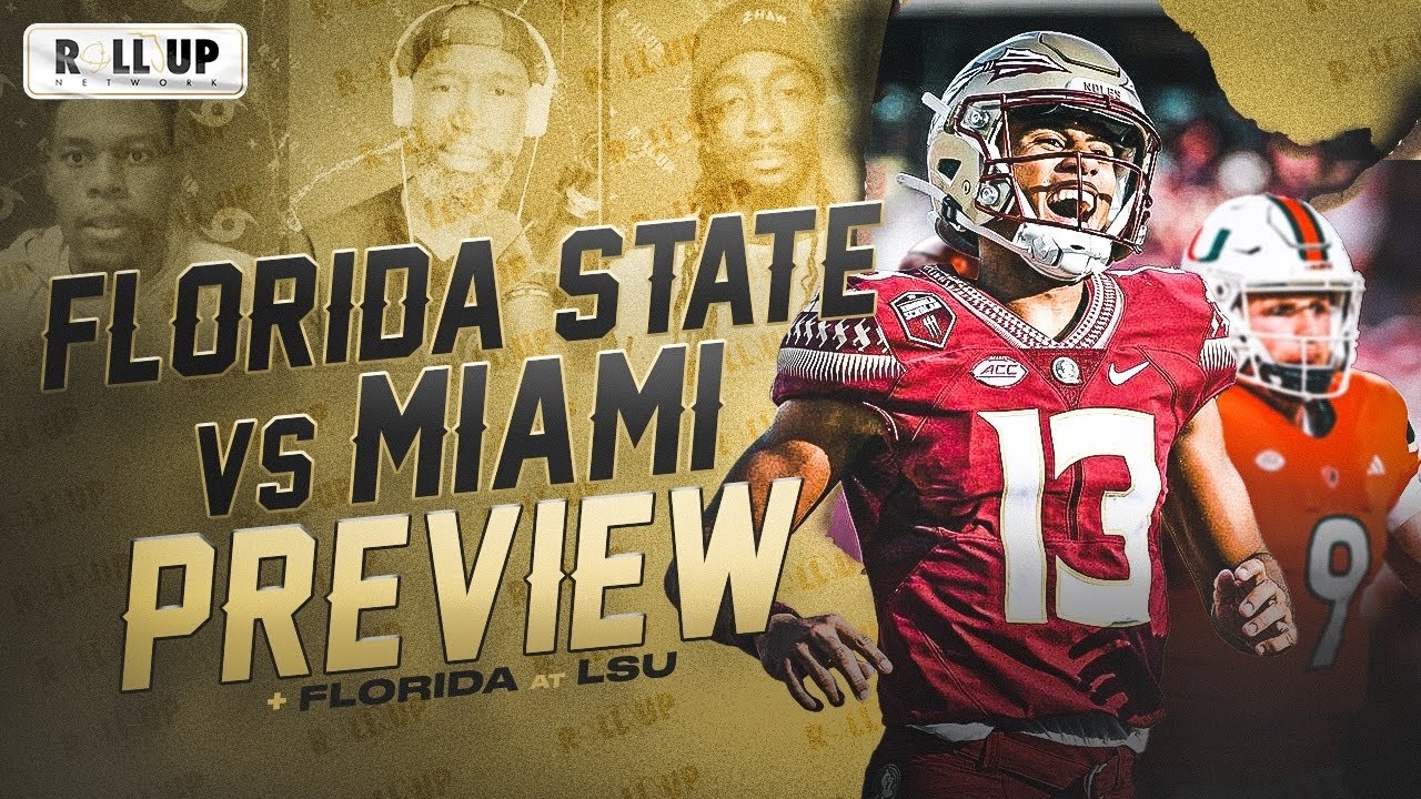 College Football Live Preview Show Miami vs FSU/Gators vs LSU YouTube