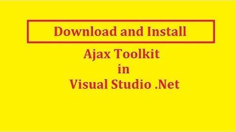 How to Download and Install Ajax Toolkit Control in Asp.Net C# | Hindi | Free Online Learning Class