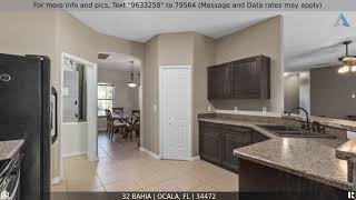 Priced at $189,500 - 32 Bahia, Ocala, FL 34472 Priced at $189,500 - 32 Bahia, Ocala, FL 34472
