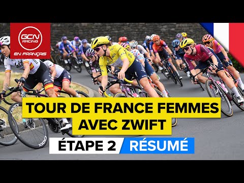 Tour De France Femmes Avec Zwift 2023 Résumé - Etape 2