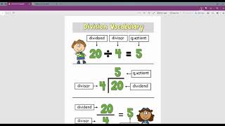 Division Vocabulary