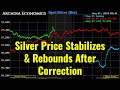 Silver price stabilizes and rebounds after correction