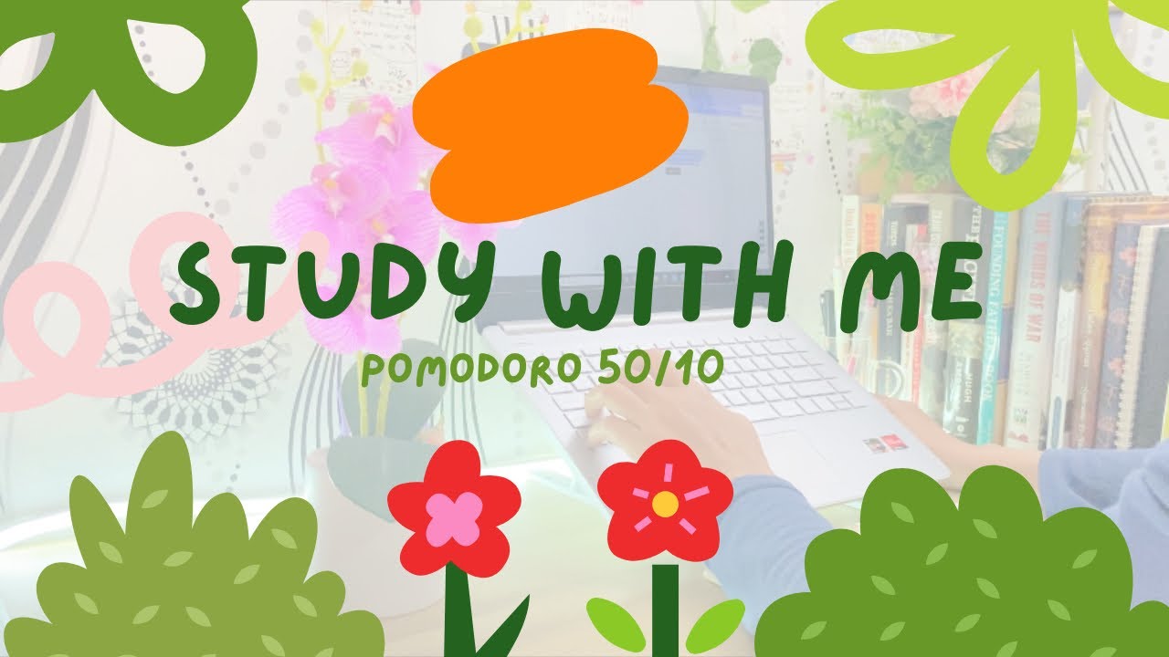 STUDY WITH ME, 2 hours | rain and bird sound | Pomodoro 50/10 ...