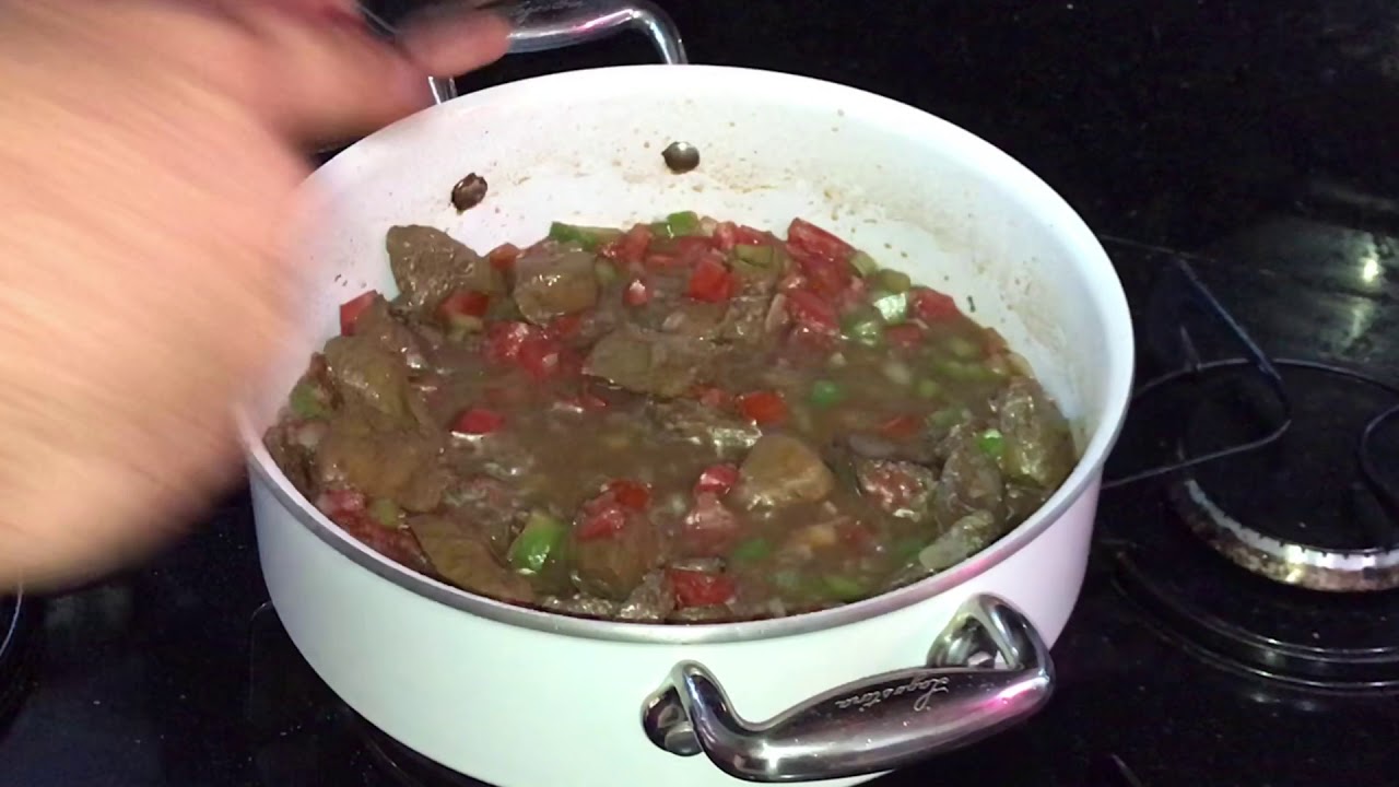 Fígado bovino suave frito - como cozinhar fígado bovino frito é macio, com  um passo a passo