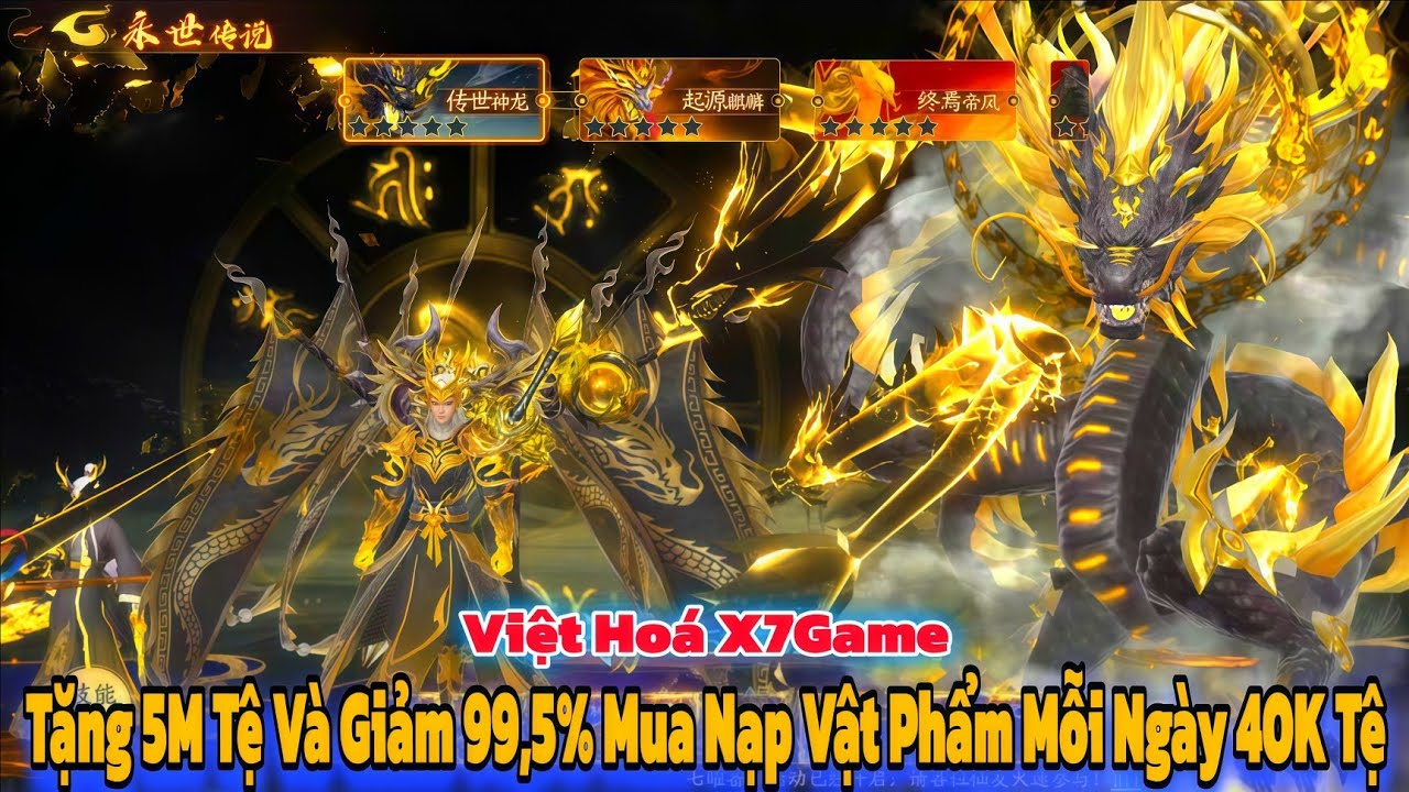 Tiêu Dao Thục Sơn - Game Tiên Hiệp Mới Tặng Free Tất Cả Gói Nạp Đầu Và Nhận 40K Tệ Mỗi Ngày X7Game