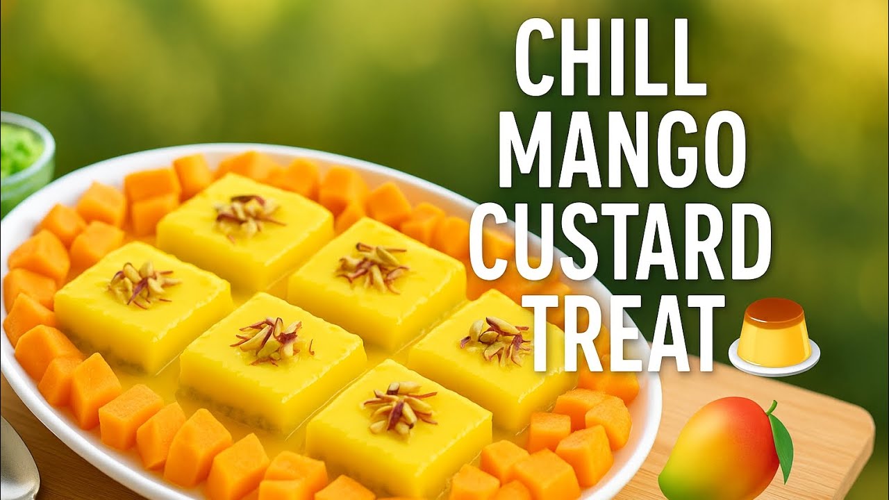 Summer's Favorite dessert No Bake, No Oven – Just Chill and Enjoy Mango delight.