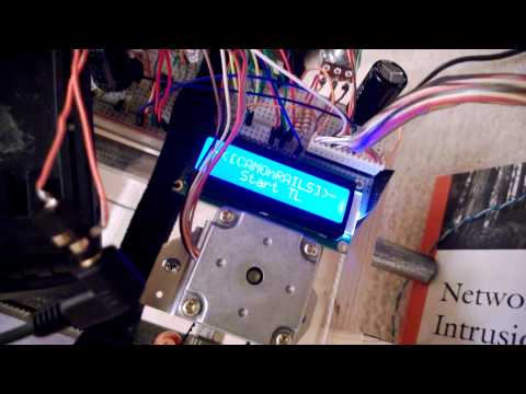 Testing the limits of a stepper motor from a dot matrix printer