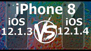 iPhone 8 : iOS 12.1.4 vs iOS 12.1.3 Speed Test (iOS 12.1.4 Build 16D57)