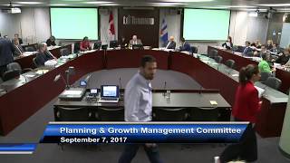 Planning and Growth Management Committee - September 7, 2017 - Part 2 of 2