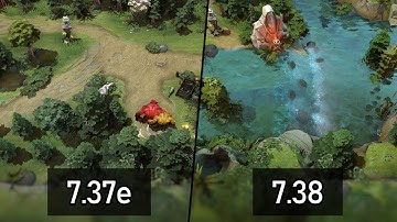Dota 2 - Map Comparison: 7.37e (Old) vs. 7.38 (New)