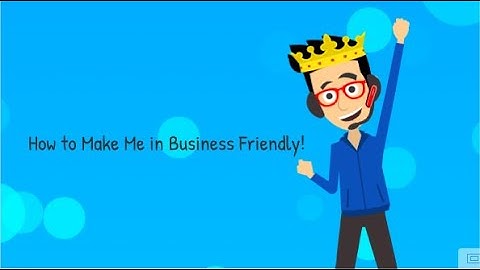 How to make Me in Business Friendly!