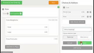 Tutorial 3 Advanced settings for Menu Choices and Addons in restaurant menu