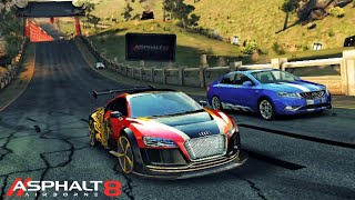 Heaven to Hell | Audi R8 e-tron Special Edition , TestDrive in Asphalt 8 Multiplayer 🔥🔥