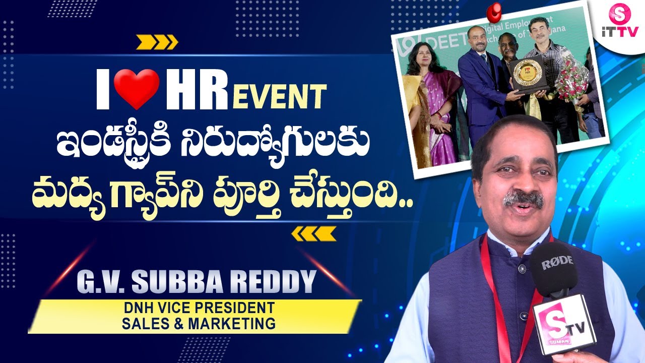 Subba Reddy G I LOVE HR: G V Subba Reddy DNH & Vice President Sales & Marketing ...