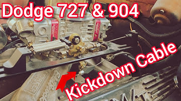 How To Install a Lokar-Style Kickdown Cable - Dodge 727 & 904 Transmissions