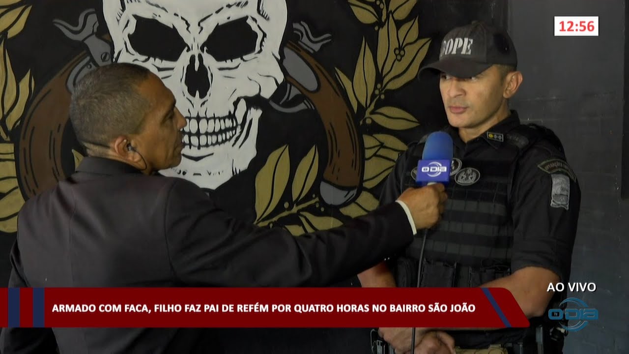 Filho armado com faca faz o pai de refém no bairro São João 31 07 2023