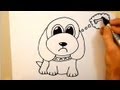 Draw a cartoon dog in 2 minutes