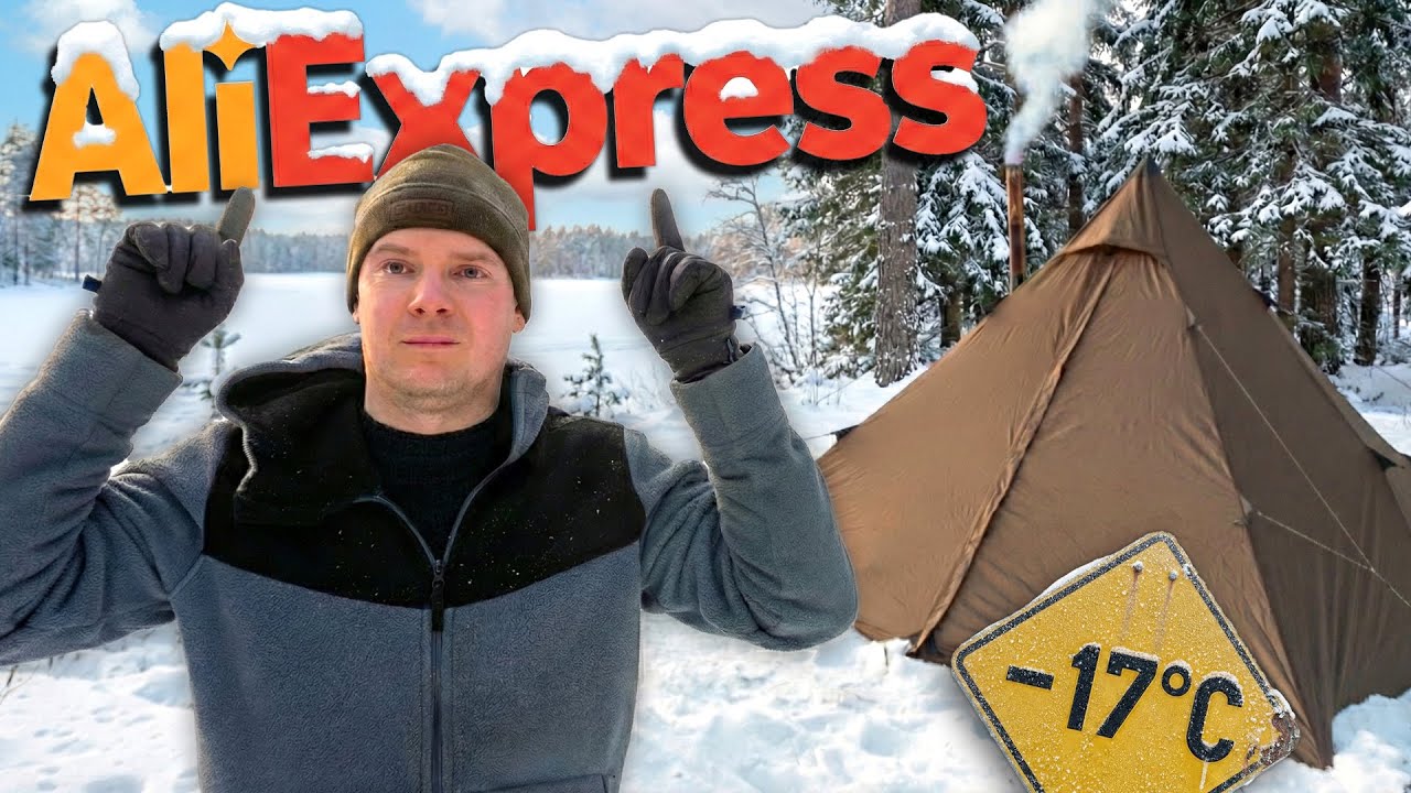 Miegu Žiemą Miške Tik su AliExpress Įranga - Kiek Kainuoja?