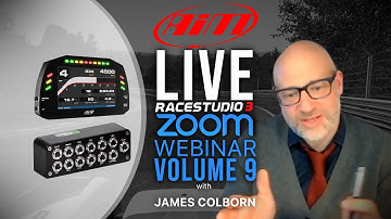 Aim Live Zoom Webinar Race Studio 3 Volume 9 w/ James Colborn January 2022