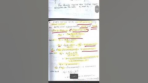 Numerical analysis 9- Secant method