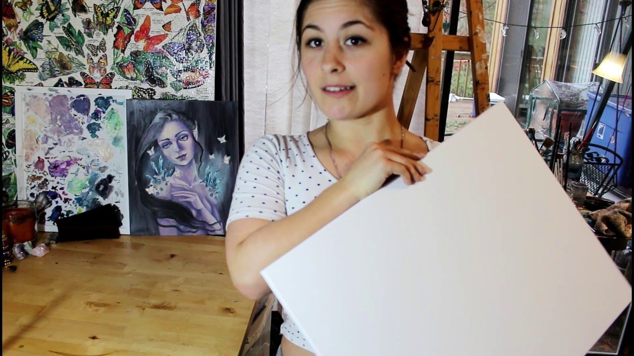 How to Gesso Canvas for Oil Painting Tutorial 