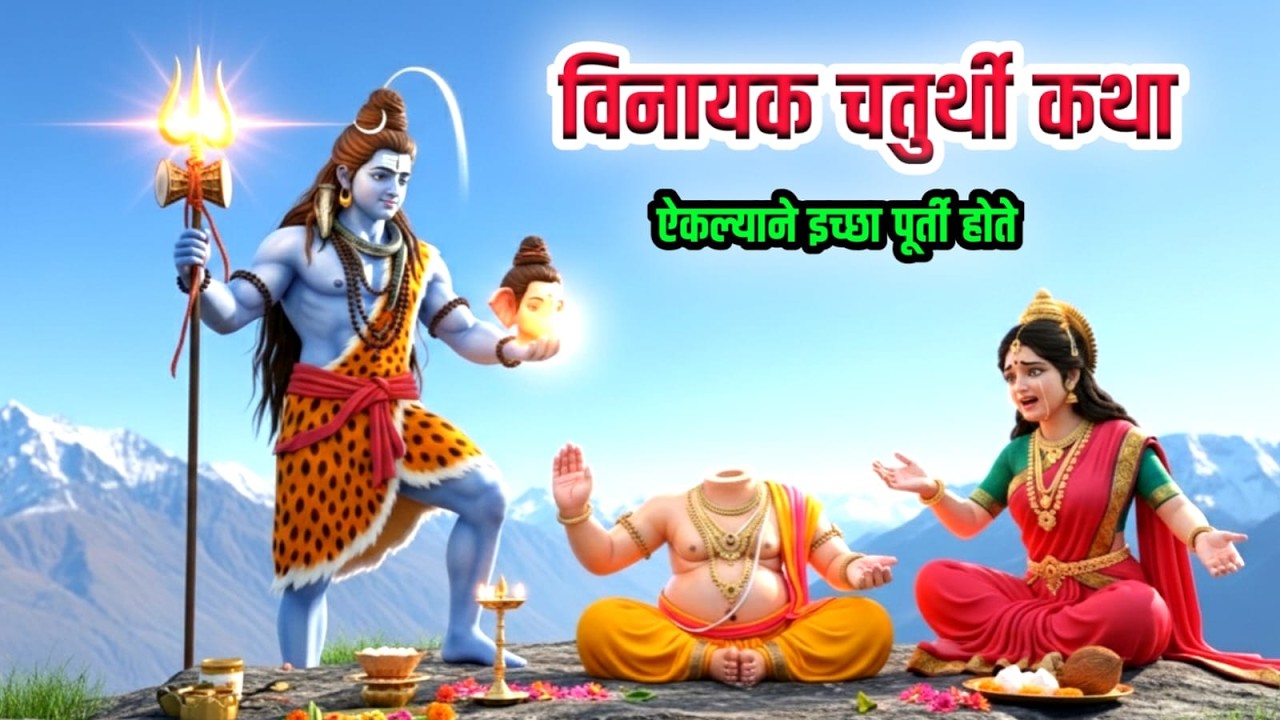 विनायक चतुर्थी विशेष कथा | ऐकल्याने इच्छा पूर्ती होते | VINAYAK CHATURTHI KATTHA