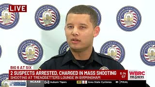 2 suspects arrested, charged in Birmingham mass shooting