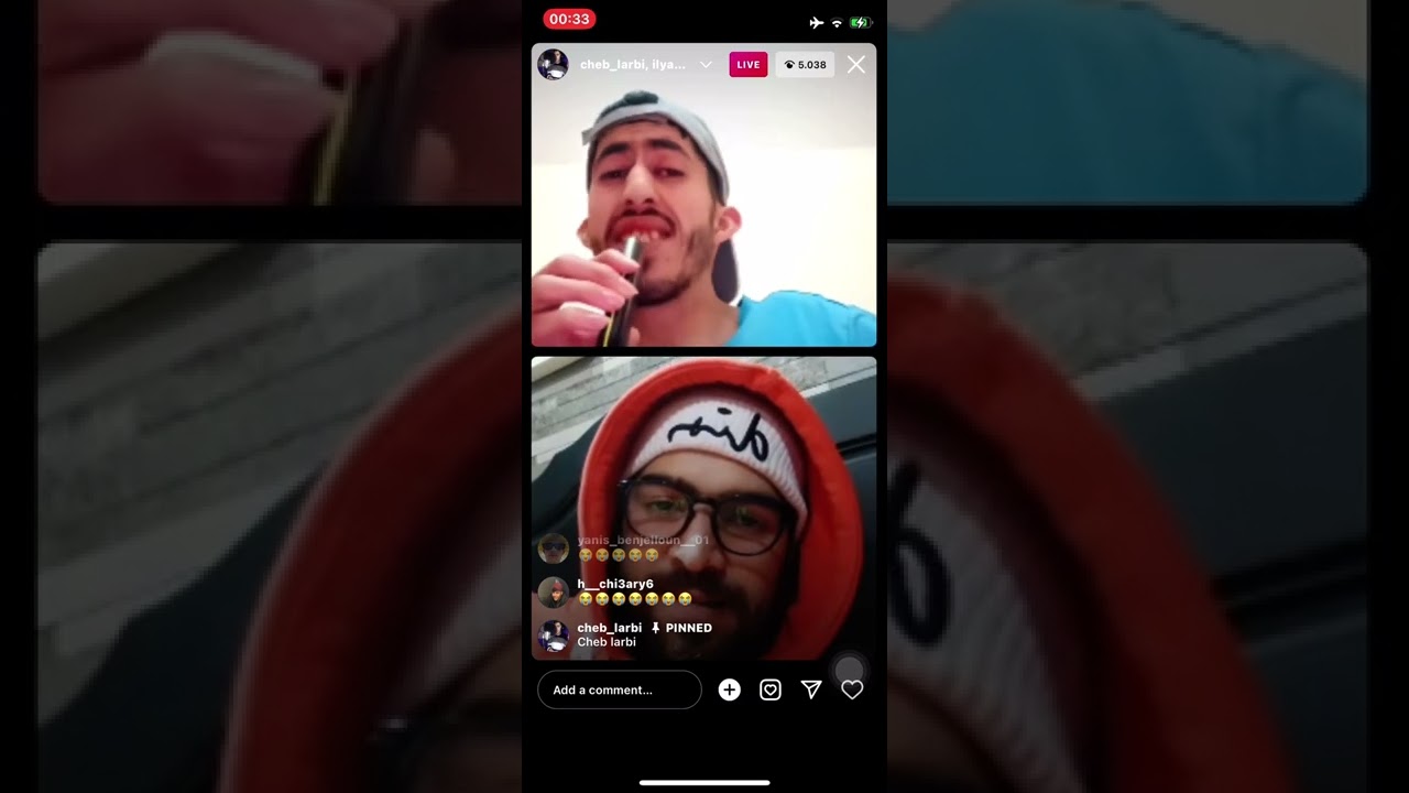 لايف الهربة🔥🔥 الشاب العربي و الاسطورة المالكي السعاية فانستغرام cheb larbi vs ilyas maliki 😂😂