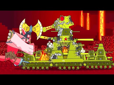 Giant pig VS the tank. World of tanks in Minecraft. Monster Truck Cartoon. Cartoon about battle