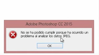 Asombro . cuestionario PhotoShop - No se puede abrir archivo JPG