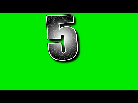 Ferris wheel effect 9 - 0 Countdown green screen Video