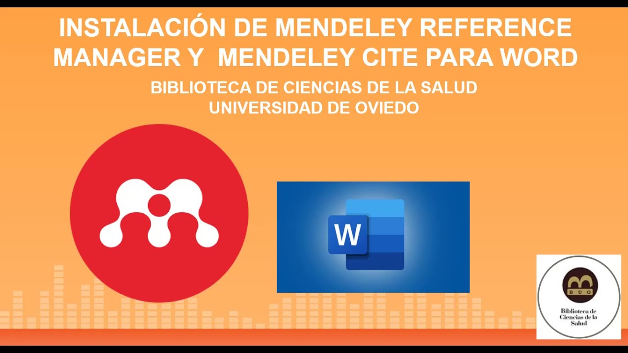 Tutorial Mendeley Reference Manager y Mendeley Cite YouTube