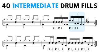 40 Intermediate Drum Fills – Play Along Exercises