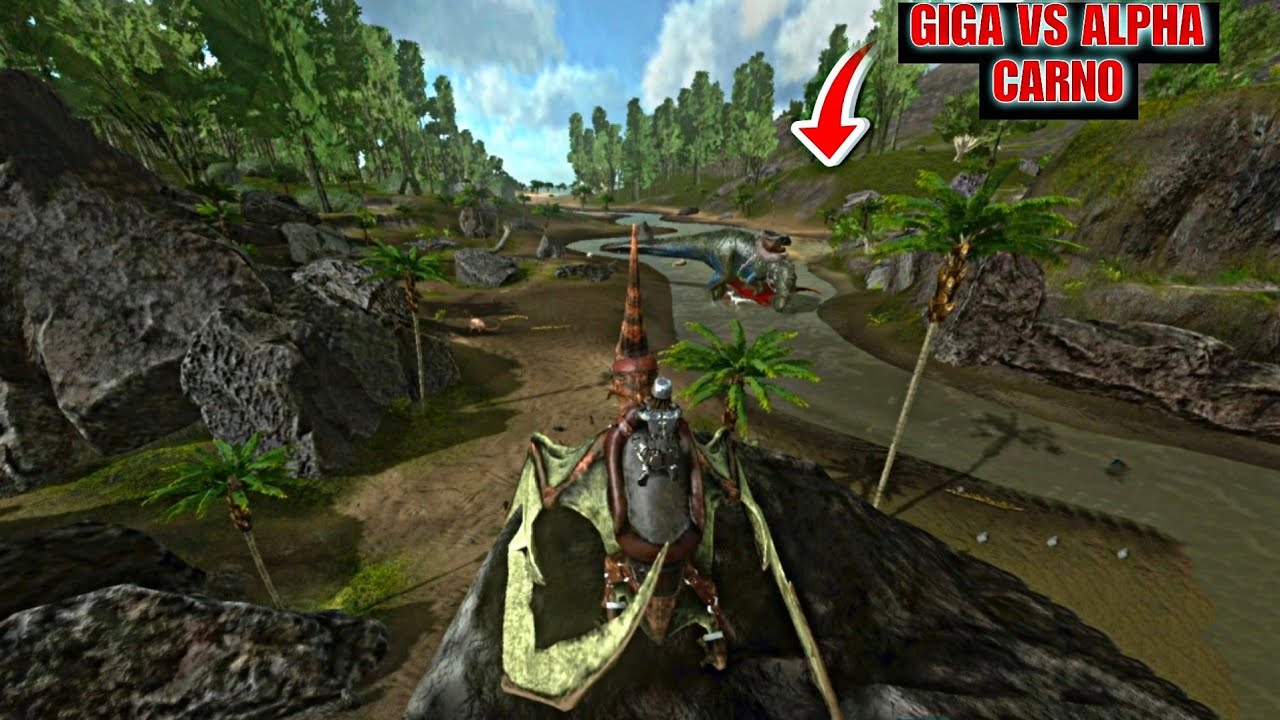 GIGA VS ALPHA CARNO ARK MOBILE PVP 