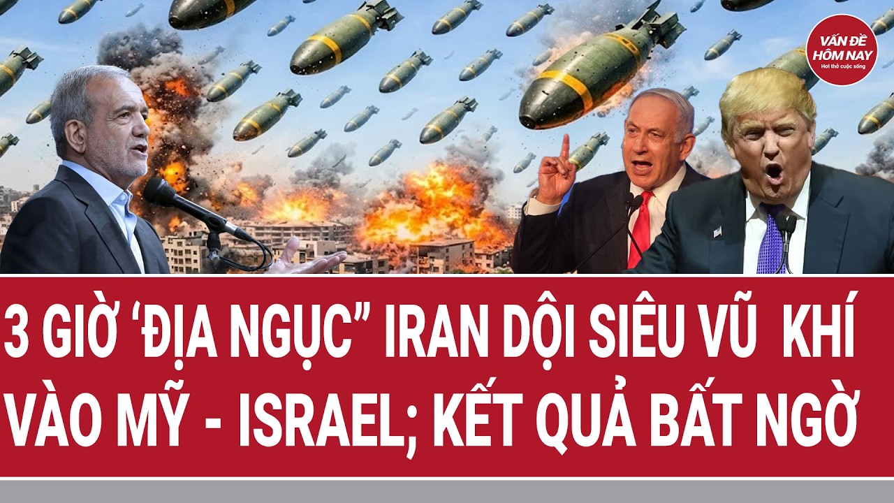 🔴[Trực tiếp]  3 giờ ‘địa ngục” Iran dội siêu vũ  khí vào Mỹ - Israel; lính Mỹ thương vong la liệt
