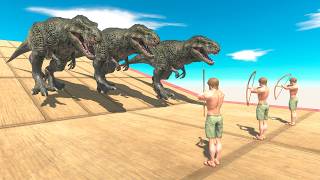 Ranged Units vs 50 Carnivore Dinosaurs - Animal Revolt Battle Simulator screenshot 3