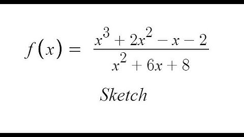 Grade 12 Advanced Functions - Sketching Rational Function with Oblique Asymptote