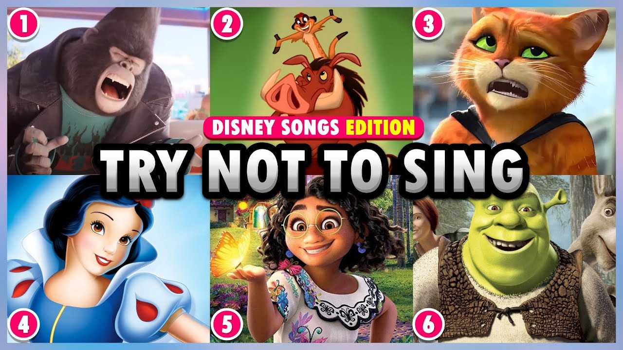 Попробуйте не петь песни Диснея 🎶Sing 2🦍Encanto🧙Кот в сапогах🐱Холодное сердце💙Моана🌿Симба🦁| Если ...