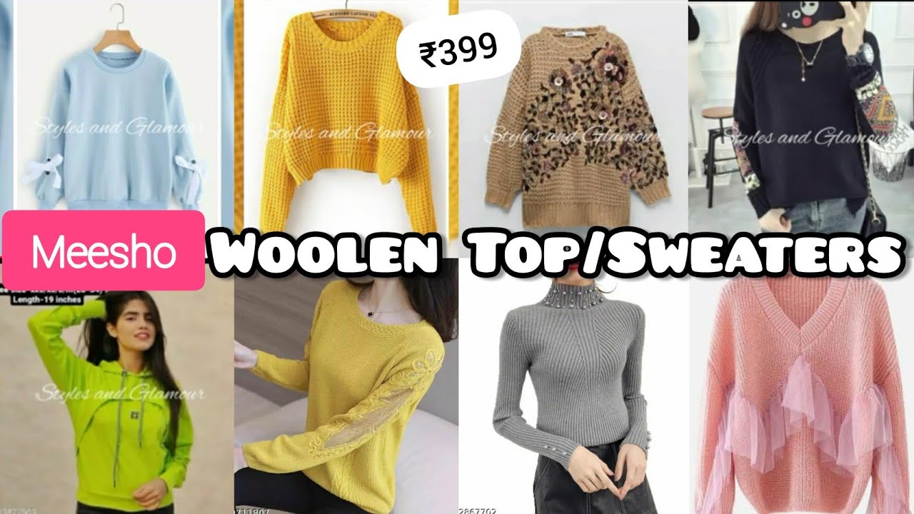 meesho woolen tops