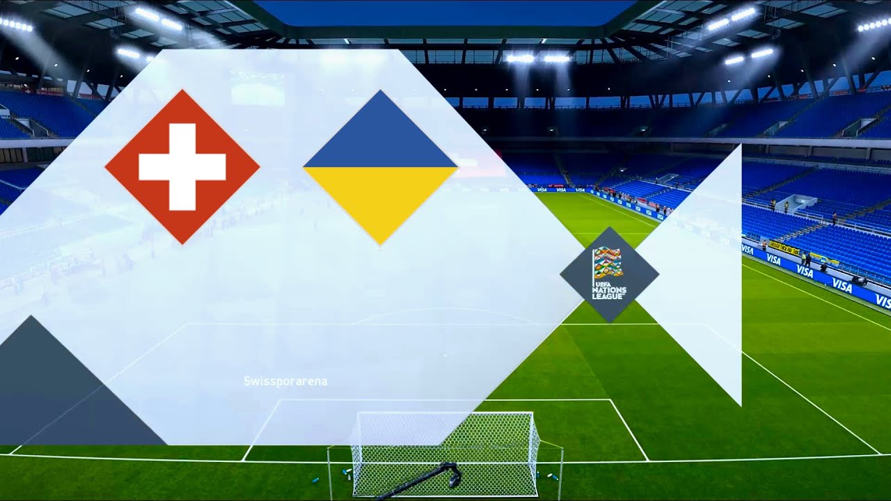 Swtizerland vs Ukraine | 2020-21 UEFA Nations League | PES 2021