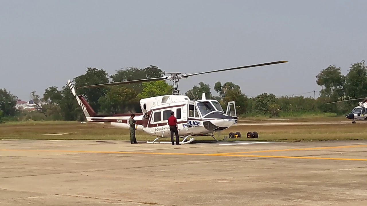 Bell212 Royal Thai Poice starting engine