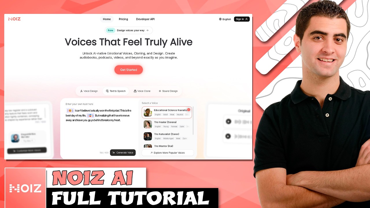 How To Use Noiz Ai - Full Tutorial | New Best Elevenlabs Alternative | Noiz Ai Review (Demo)