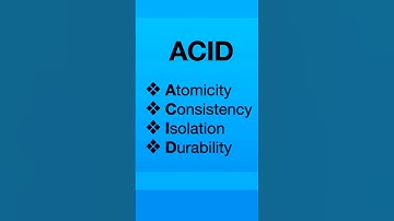 What are ACID transactions- Databases #databases #atomicity #sql