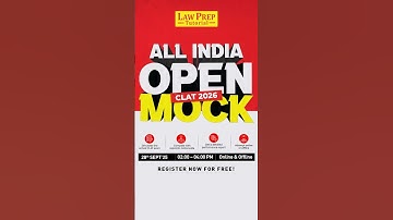 All India Open Mock for CLAT 2026. #shorts