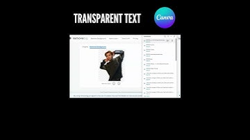 How To Create  Transparent Text Effect In Canva l Canva Tutorial l Easy Canva