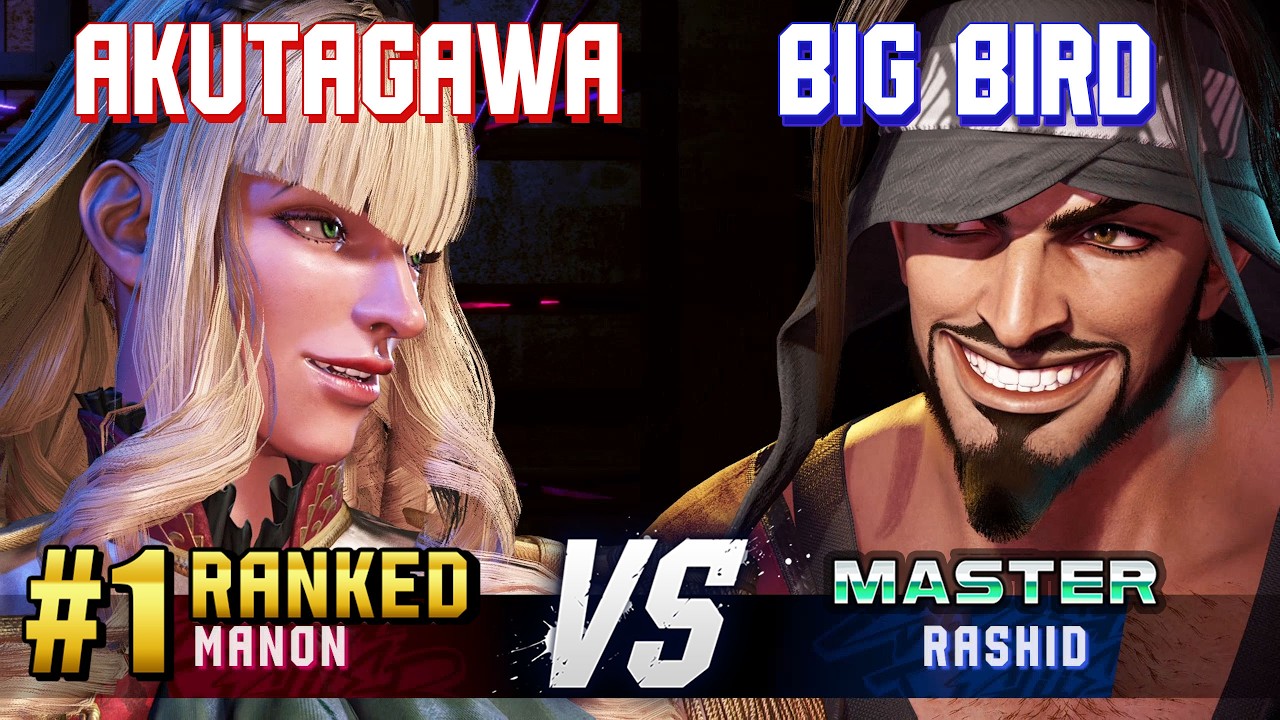 SF6 ▰ AKUTAGAWA (#1 Ranked Manon) vs BIG BIRD (Rashid) ▰ High Level Gameplay