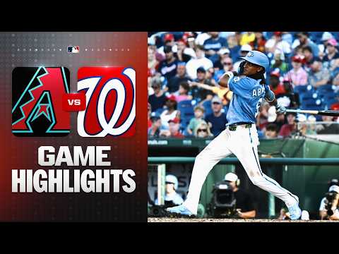 D-backs vs. Nationals Game Highlights (7/25/26) | MLB Highlights